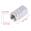 Car, Truck, SUV - Silver 4 x Aluminum Tire Valve Dust Covers