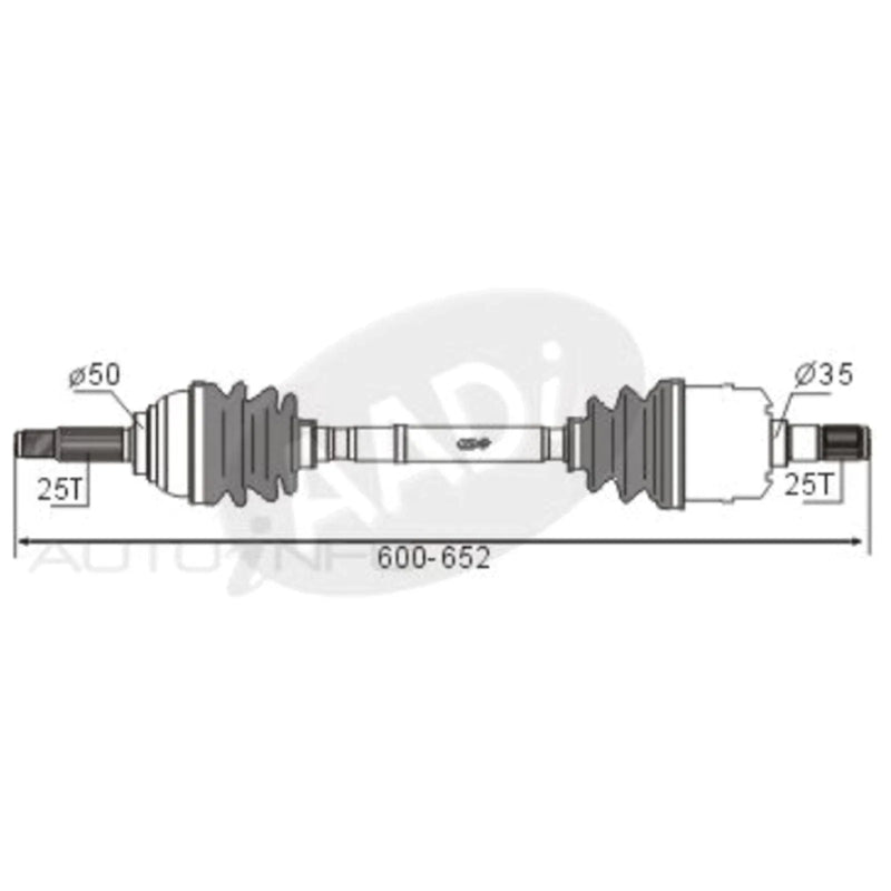 Mitsubishi Magna TM TN TP RH CV Shaft (1985 - 1991)