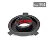 LED H4 2 x Black Headlight Bulb Base Adapter Socket Retainer