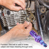 Motorcycle M10x1.25 Brake Master Cylinder Screw Titanium Blue Purple