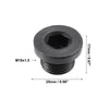 BMW Mazda Black M18x1.5 Engine Oil Drain Plug Screw with Gasket