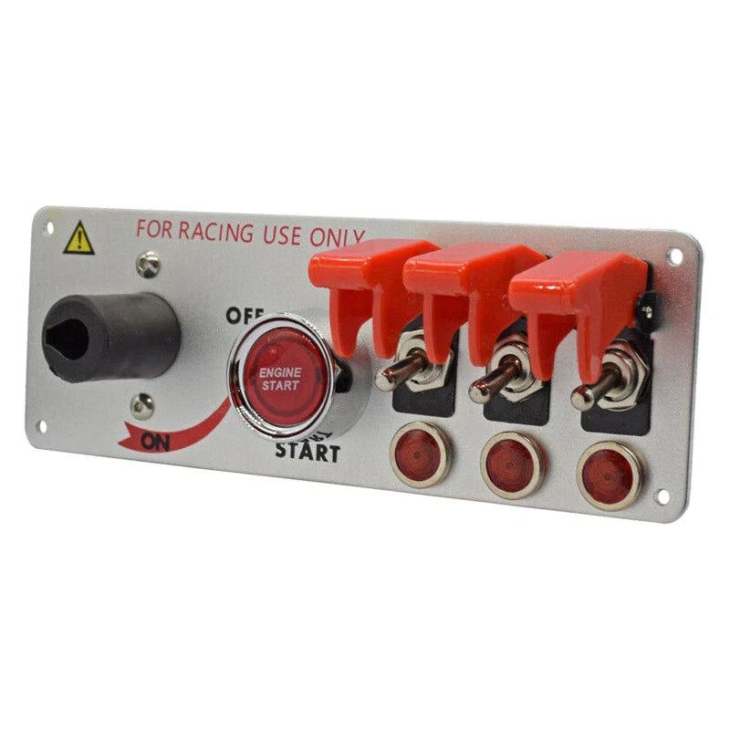 Racing Car 5 in 1 Ignition Toggle Switch Panel Engine Start Push Button