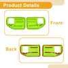 Jeep Wrangler JK 2DR (2011-2017) 2 x Green Interior Door Handle Bowl Cover Trim