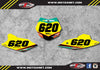 KTM 85 Custom Number Plate Graphics STRIKE Style Stickers (2013-2017)