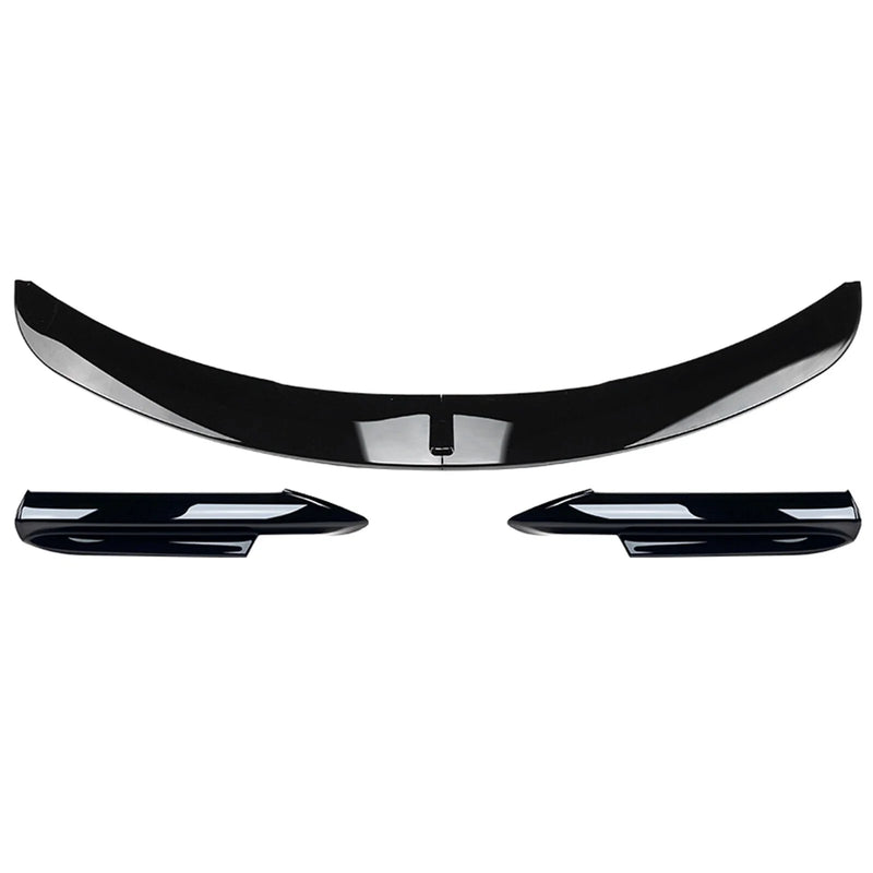 BMW E90 E91 M-Tech (2005-2008) Black Front Lip Splitter