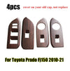Toyota Prado Fj150 4 x Wood Grain Door Window Switch Panel Cover Trim (2010–2021)