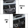 Ford Maverick (2022-2023) Silver AC Headlight Switch Knob Ring