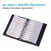 SMD/SMT Capacitor Chip Resistor Samples Book Kit 0201/0402/0603/0805/1206