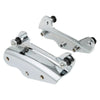 Harley Touring Chrome Sissy Bar Rack Backrest Docking Kit (2009-2013)