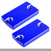 Suzuki Bandit 1250 / S / F 2 x Front Brake Fluid Reservoir Caps Blue (07-16)