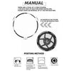 Kawasaki KX 250F (2004-2021) Blue 21" 19" Rim Stripes Wheel Stickers