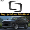 Toyota RAV4 2 x Fog Light Cover Trim Gloss Black (2019–2025)