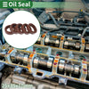 Oil Seal 5 Pcs Seal Ring Rotary Shaft Seal FKM Rubber 25x35x10mm Brown