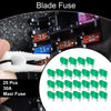 Car Boat Truck RV Motorcycle Maxi Fuse / 30A / Blade Fuse (25 Pcs)