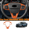 Ford Maverick 2 x Orange Inner Steering Wheel Frame Cover Trim (2022–2023)