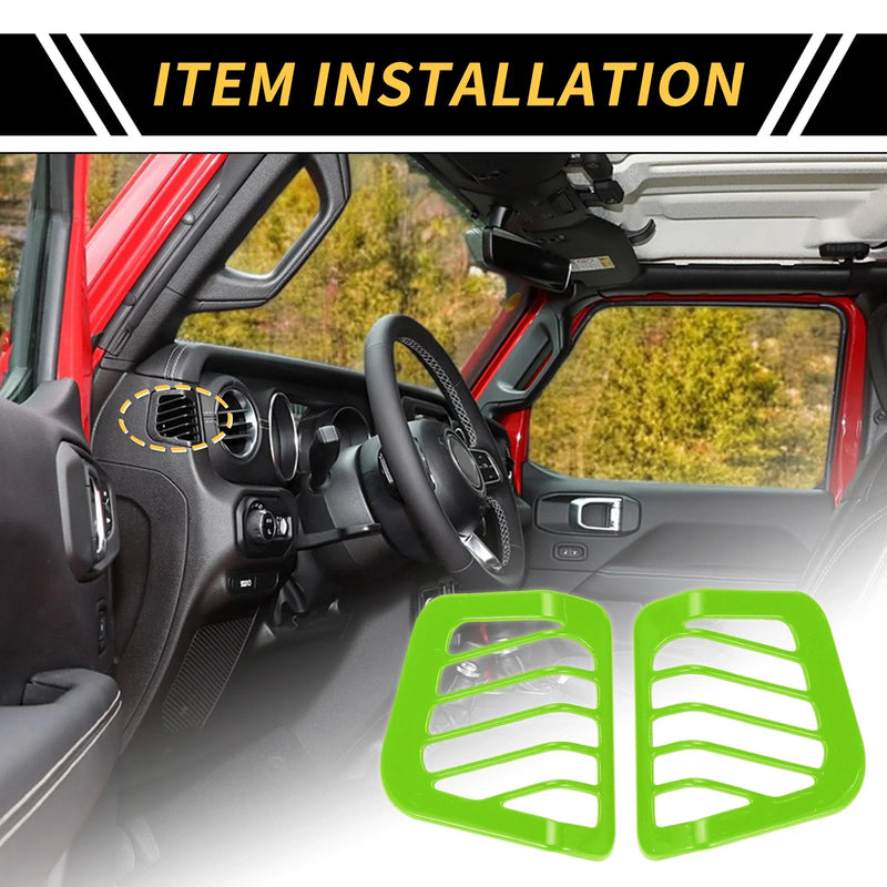 Jeep Wrangler JL JLU Dashboard Side Air Vent AC Outlet Cover (2018-2024)