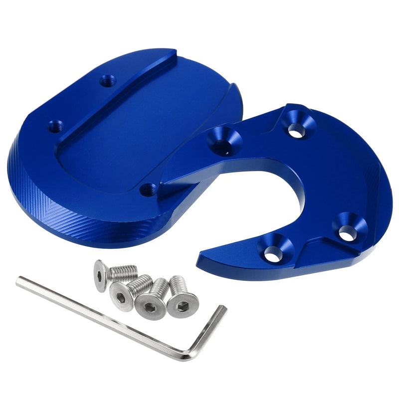 Honda 125 (2013-2023) - Blue Motorcycle Kickstand Plate Pad Set