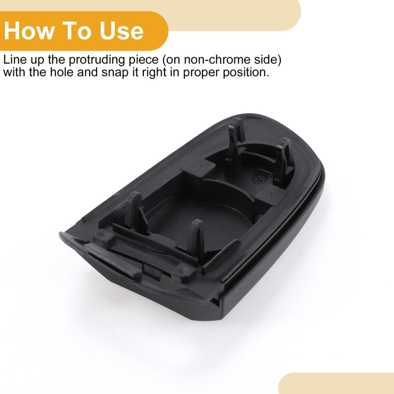Volvo XC90 Black ABS Exterior Door Handle Cover Trim (2010-2015)