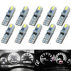 Car Model 18mm / T5 / SMD 2LED Wedge Dashboard Instrument Panel Light Lamps