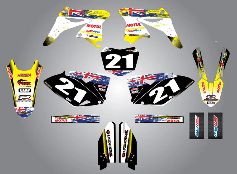 Suzuki RMZ 250 AUSSIE PRIDE Custom Graphic Kit (2010-2018)