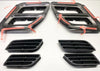NISSAN GT-R Rear Bumper Lower/Side Bracket Molding Set (2011–2015)