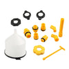Auto Cooling System Radiator Coolant Filling Funnel Kit (Fits Most Vehicles)