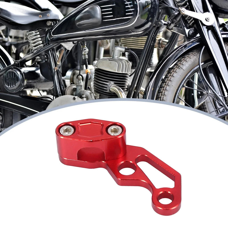 Motorcycle Front Brake Line Hose Clamp Red