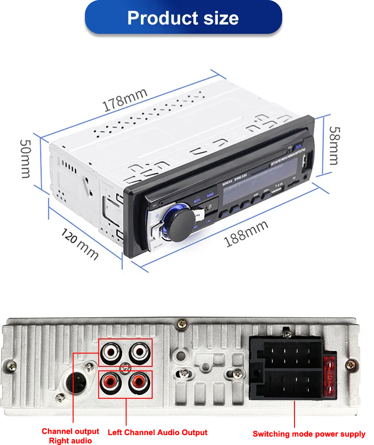 Nissan Navara Bluetooth Music Radio 1DIN Car Stereo MP3 Player (2006-2015)