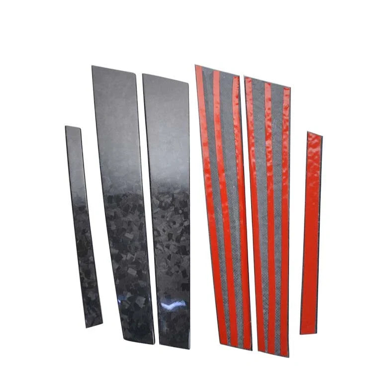 Alfa Romeo Stelvio 2016-2019 Real Carbon Fiber Door B Pillar Cover Trim