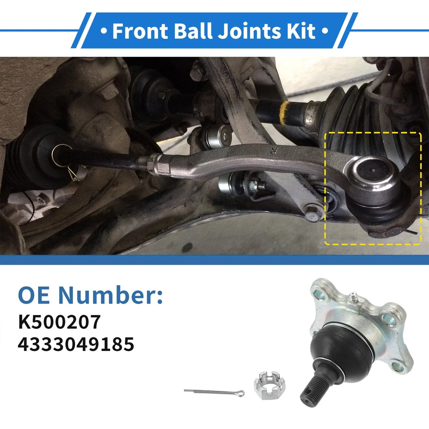 2 x Front Lower Ball Joints for Toyota 4Runner (1989-1996)