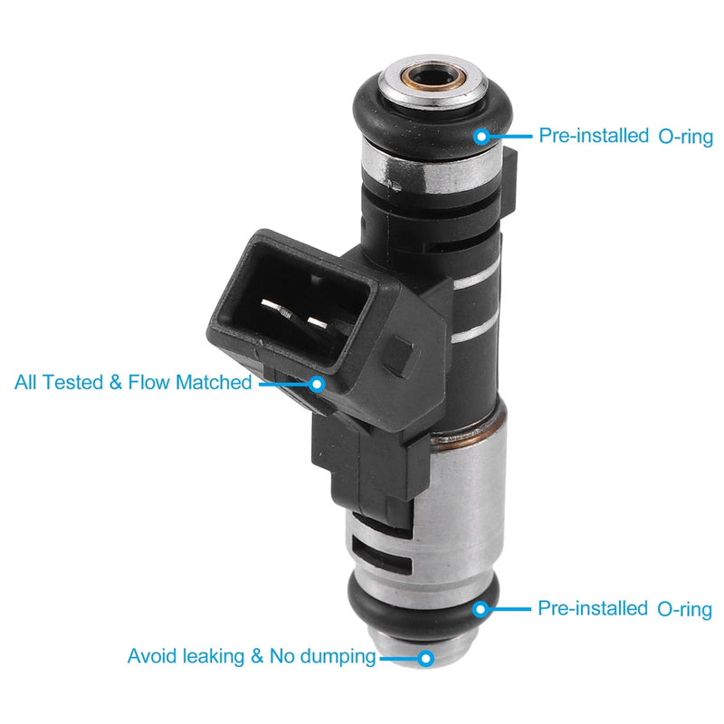 Citroen C2 C3 1.1L, Peugeot 4 Pcs Fuel Injector (2003-2013)