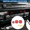 BMW F10 (2011-2016) - 3 Pcs AC Radio Volume Control Knob Cover Ring