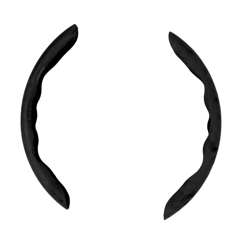 Universal Car Black 38cm Anti-Slip Steering Wheel Cover
