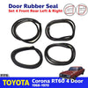 Door Rubber Seal Weatherstrip Set 4 Fits Toyota Corona RT60 4D Sedan 1968-70 D08