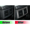 Dodge Challenger Dry Carbon Fiber Rear Air Vent Panel Frame Bezel (2008-2014)