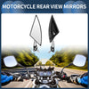 M8 / M10 M8/M10 1set Rear View Mirrors Handlebar Mirrors Black Aluminum Alloy