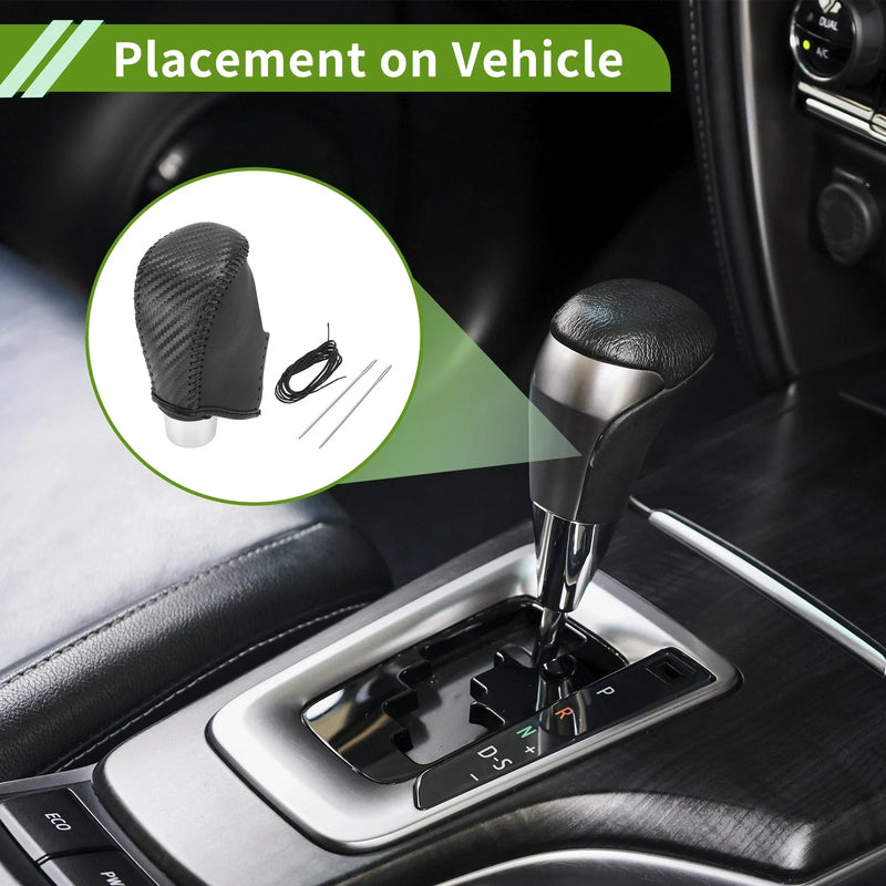 Nissan Rogue Black Carbon Fiber Gear Shift Knob Cover (2017-2020)