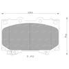 Toyota Landcruiser Eco Front Disc Brake Pads (1999–2007)