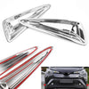 Toyota C-HR Pair ABS Chrome Front Fog Light Moulding Trim (2016-2018)