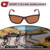 Motorcycle Riding Goggles Brown Lens Black Frame Tri-acetel Cellulose
