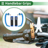 Motorcycle Aluminum Alloy Rubber Blue Hand Grips Cover Kit