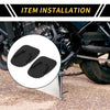 Universal Motorcycle Kickstand Pad 3.54x2.36in Support Plate Black