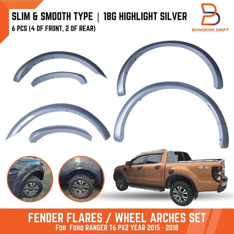 Ford Ranger T6 3" Slim Fender Flares (2015-2018)
