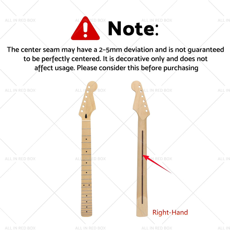 ST Guitar (22 Frets) Left Right Maple Electric Guitar Neck