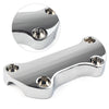 Harley Dyna Softail Sportster 1" Bar Smooth Handlebar Riser Top Clamp Chrome