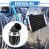 Universal Motorcycle Air Filter 35mm 1.38in ID 90x60mm Aluminum Alloy Black