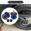 Motorbike Pair Swingarm Spool 10mm CNC Swing Arm Sliders Stand Blue