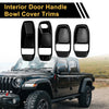 Jeep Wrangler JL Interior Door Handle Bowl Cover Trims (2018-2023)