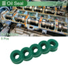Oil Seal / 8x18x8mm / Seal Ring Rotary Shaft Seal TPU Green 5 Pcs
