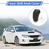 Subaru Impreza Gear Shift Knob Cover 17-23 Black Beige Faux Leather